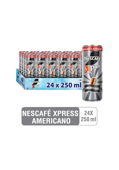 Nescafé Xpress Americano Şeker İlavesiz Soğuk Kahve 250ml X24 Espresso