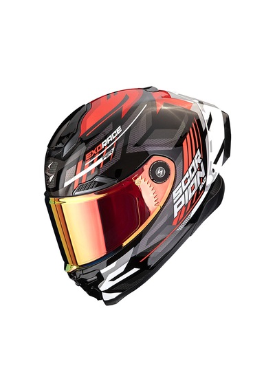 Scorpion Apex Exo-race Air Kobra Kapalı Motosiklet Kaskı Siyah Kırmızı Siyah - Kırmızı