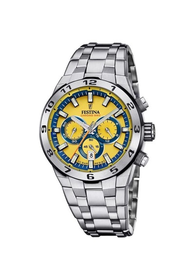 Festına F20670/4 Chrono Bıke Erkek Kol Saati Gümüş