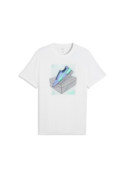 Puma Graphic Erkek Tişört 69177702 Beyaz