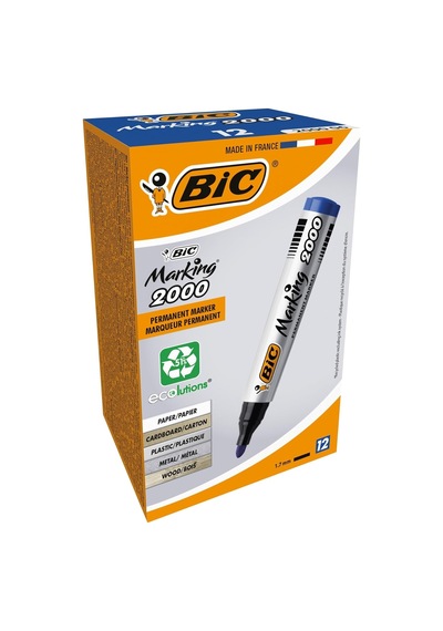 Intensity Marker 2000 Yuvarlak Uçlu Permanent Markör, Mavi, 12'li Kutu, 1.7 Mm Sağlam Uç, Hızlı Kuruyan Mürekkep Diğer
