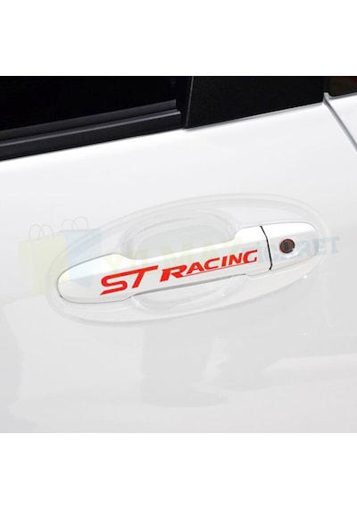 Ford St Racing Logo Kapı Kolu Jant Yan Ayna Oto Sticker 12 Adet 10 X 1 Cm