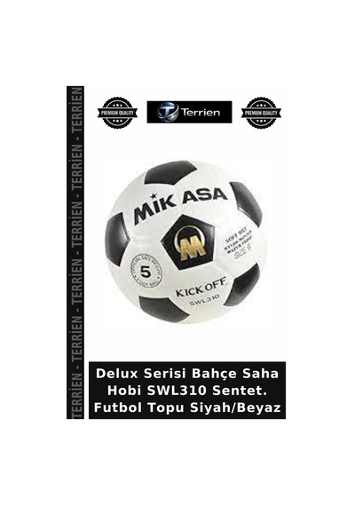 Delux Serisi Bahçe Saha Hobi Swl310 Sentet. Futbol Topu Siyah/beyaz Siyah - Beyaz