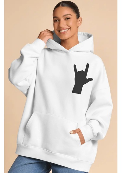 Sevbano Nin Rock Metal Müzik Grubu Sırt Baskılı Unisex Oversize Premium H beyaz