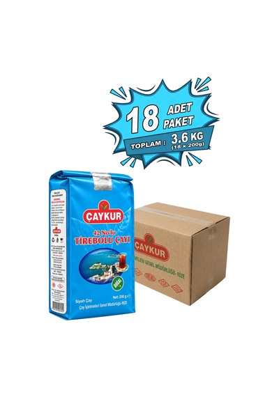 42 Nolu Tirebolu Dökme Çay 200 Gr. Onsekizli Paket