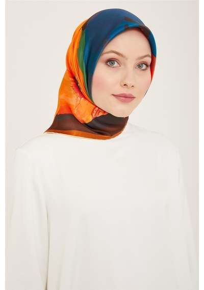 Armine Dj Saf İpek Eşarp 9145d S 09 - Desenli