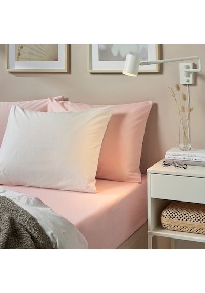 Ikea Dvala Tek Kişilik Çarşaf 90 X 200 Cm Pembe