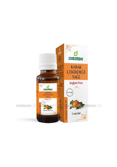 Destek Kabak Çekirdeği Yağı Soğuk Pres Aromatik Yağ 50 ML