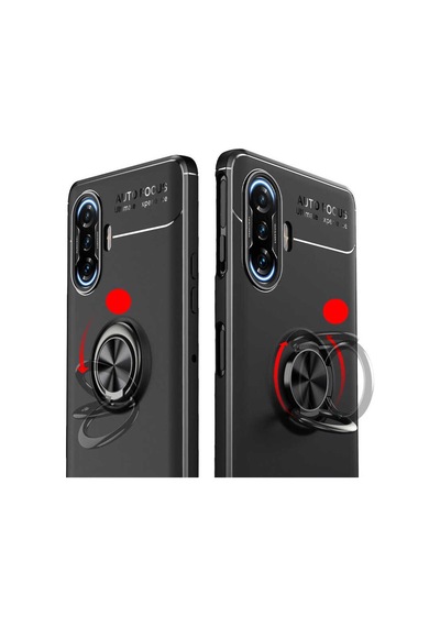 Xiaomi Redmi K40 Gaming Kılıf Zore Ravel Silikon Kapak Siyah-Mavi