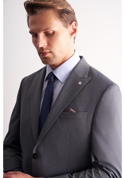 İmza Haki Kırlangıç Yaka Kendinden Desenli Esnek Bel Slim Fit 6 Drop Takım Elbise 1001255168 Haki