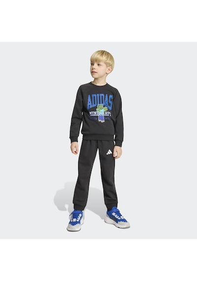 Adidas Minecraft Çocuk Siyah Eşofman Takımı Kh3194