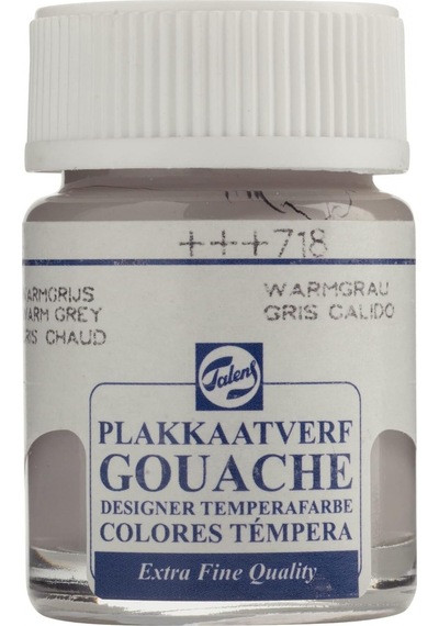 Gouache Jar 16ml Guaj Boya Warm Grey / 718 Çok Renkli