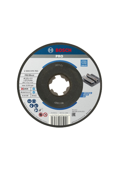 Bosch Pro 125x2,5 Mm X-lock Metal Kesme Taşı Bombeli 2608619783