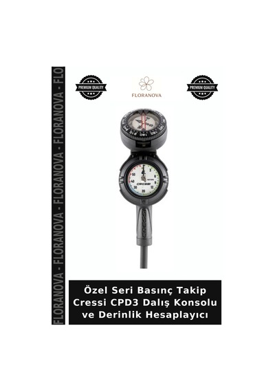 Özel Seri Basınç Takip Cressi Cpd3 Dalış Konsolu Ve Derinlik Hesaplayıcı