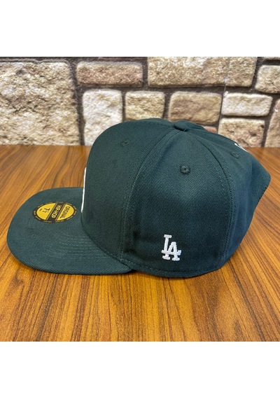 Hamze La Losangeles Nakışlı Hiphop Snapback Rapper Drip Şapka Cap Zümrüt Yeşili