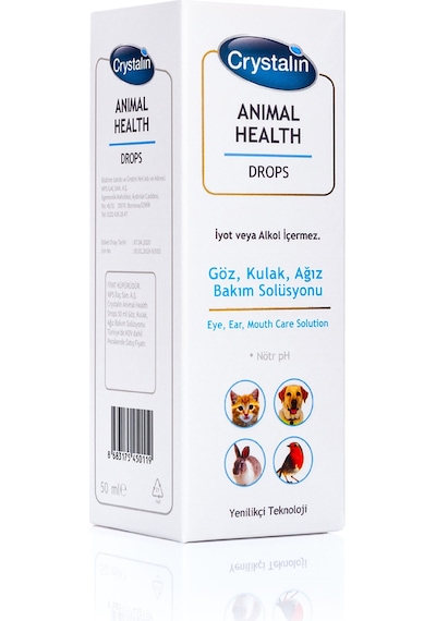 Crystalin Animal Health Drops 50ML Göz,Kulak,Ağız Bakım Solüsyonu