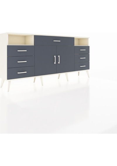Arges Konsol 4 Raflı 7 Çekmeceli 2 Kapaklı 176x30x83 Aytaşı-antrasit/antrasit Antrasit/antrasit Arges Konsol 4 Raflı 7 Çekmeceli 2 Kapaklı 176x30x83 Aytaşı-antrasit/antrasit Antrasit/antrasit