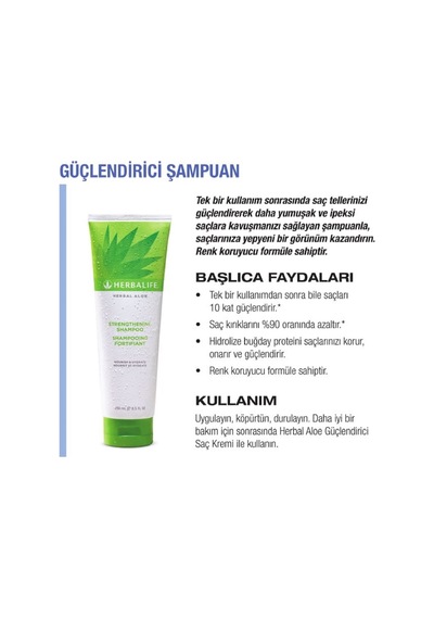 Herbalife Saç ve Renk Koruyucu Şampuan + Şaç Kremi 2 x 250  ML