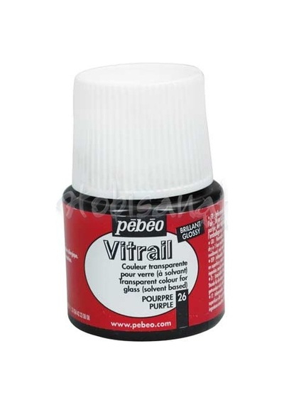 Pebeo Vitrail Şeffaf Cam Boyası 45 ML Mor 26 Mor
