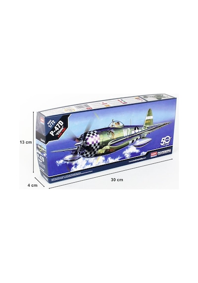 Academy 12474 1/72 Ölçek, P-47d Thunderbolt Eileen Savaş Uçağı, Plastik Model Kiti-48826
