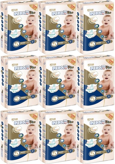Pedo Plus Bebek Bezi 5 Numara 11-25kg Junior 180 Adet