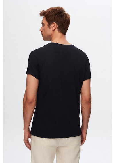 D's Damat Ds Damat Lacivert V Yaka %100 Pamuk T-shirt 4HC141996755M Lacivert