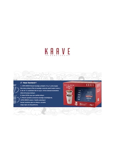 Kaave Roasterty I-Spin Brew Kullanıma Hazır Filtre Kahve Seti, 25 Bardak Öğütülmüş