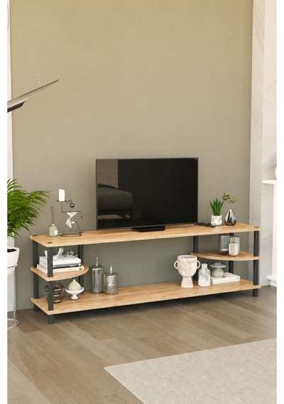 Neoline 150 Cm Tv Ünitesi Modern Tv Sehpası - Meşe Meşe