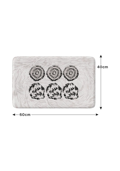 Sevimli Tasarımlı Mikrofiber 2'li Takım Banyo Paspası, Kaymaz Taban, Makinede Yıkanabilir 40x60 50x80 Diğer