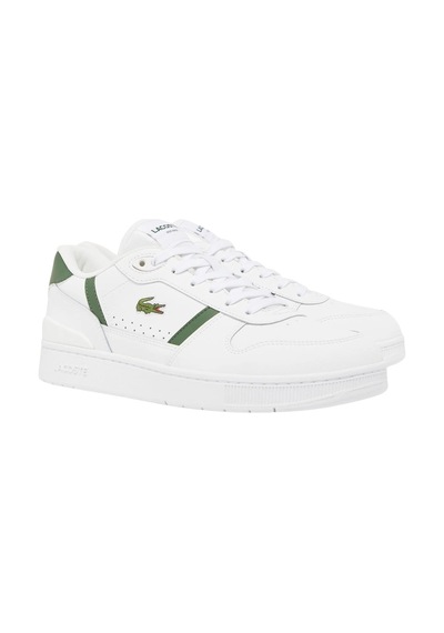 Lacoste T-clip 224 2 Sma Leather Mens Sneaker Hakiki Deri Günlük Spor Ayakkabı Beyaz Yeşil Beyaz - Yeşil Lacoste T-clip 224 2 Sma Leather Mens Sneaker Hakiki Deri Günlük Spor Ayakkabı Beyaz Yeşil Beyaz - Yeşil