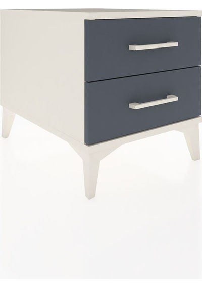 Kronos Komodin 2 Çekmeceli 44x59x48 Aytaşı-antrasit Aytaşı