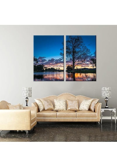 Göl Manzara Kanvas Tablo 100x90cm