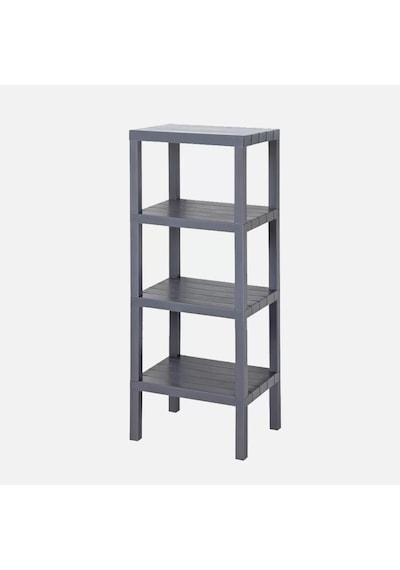Demonte Plastik Raf 4 Katlı 38x29x100 Cm Gri Gri
