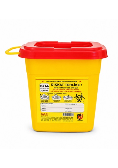 0,5 Lt Tıbbbi Atık Kutusu
