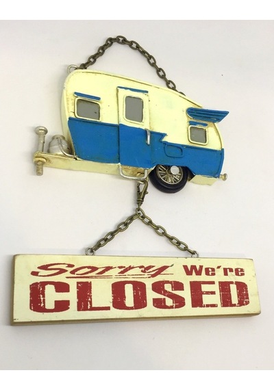 Metal Karavan Open Closed Dekor
