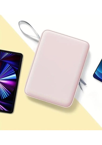 Bölmeli Tablet Ve Notebook İçin Dayanıklı Koruma Kılıfı Taşınabilir Çanta Pembe