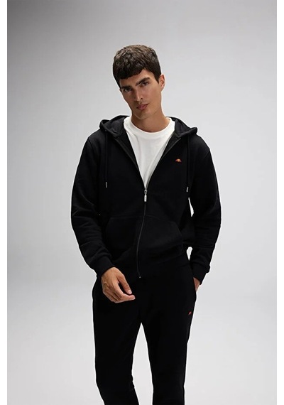 Ellesse Erkek Fermuarlı Kapüşonlu Sweat Em581-bk Siyah