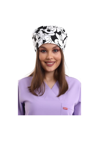 Mickey Mouse Desenli Cerrahi Bone - Doktor Bone-Standart-11002 Micky Mause