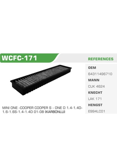 WINKEL WCFC-171 Polen Filtresi Cooper R50 01-