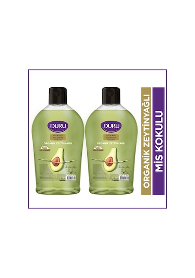 Duru Organik Zeytinyağlı Sıvı Sabun Avokado 2x1,5 Lt