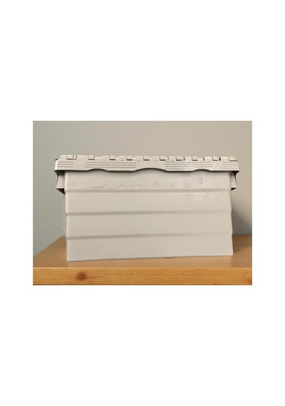 2 Li Konik Menteşe Kapakli Plastik Kasa 300 400 360 Gri