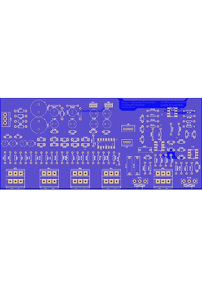 2.1 Stereo Subwoofer Ton Kontrol Preamplifier Devresi Kırmızı