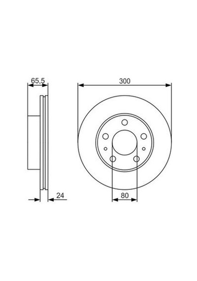Fiat Ducato 130 Mj 2.3 2011-2014 Bosch Ön Disk 300mm 2 Adet
