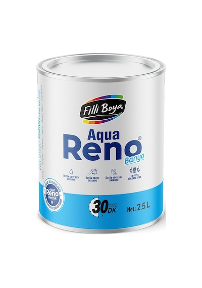 Filli Boya Aqua Reno Banyo Dönüşüm Yenileme Boyası 2.5 L