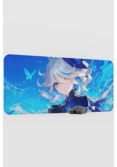 Furina Genshin Impact Anime Gacha V4 - 90x40 Xxl Gaming Mouse Pad Fare Altlığı