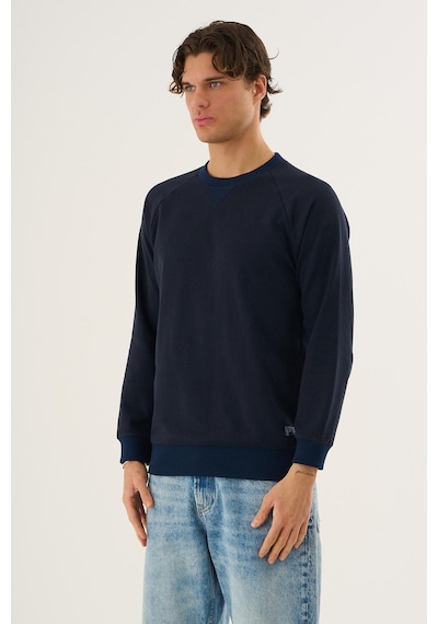 Alexander Gardi Bisiklet Yaka Basic Sweatshirt Lacivert