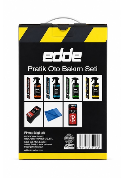 Edde 7'li Araba Araç Oto Pratik Oto Bakım Seti 7 Adet Ürün