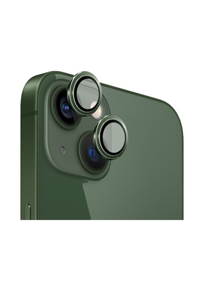 Safeus Safir Temperli Kamera Lens Koruyucu Apple Uyumlu iPhone 13 Ve Mini İle Yeşil