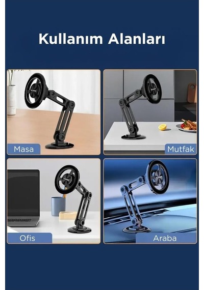 Torima Jx-052 Metal Manyetik Telefon Tutucu Güçlü Mıknatıslı, 360 Hareketli 1 Adet