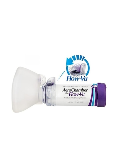 Aerochamber Flow-vu Mor 5-15 Yaş Arası Çocuklar Için